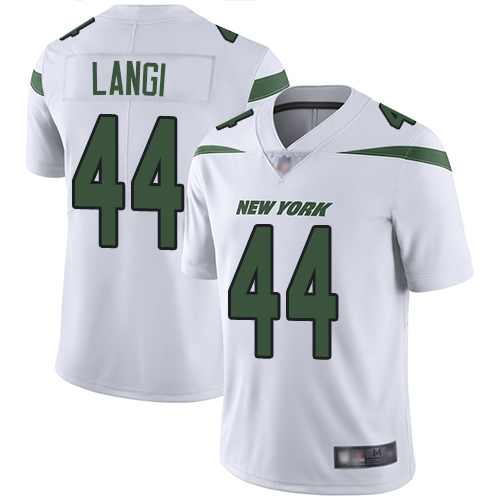 New York Jets Limited White Men Harvey Langi Road Jersey NFL Football #44 Vapor Untouchable